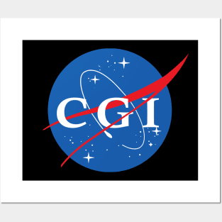 Nasa CGI Logo Posters and Art